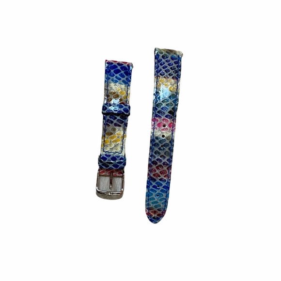 MICHELE 16 mm Snake Print Interchanging Watch Band - Picture 1 of 2